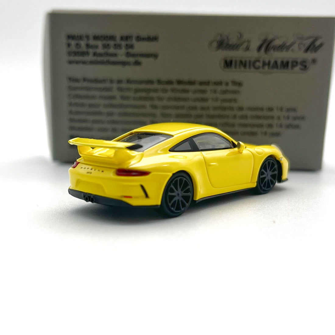 Minichamps Porsche 911 GT3 2017 LHD Yellow Gelb 1:87