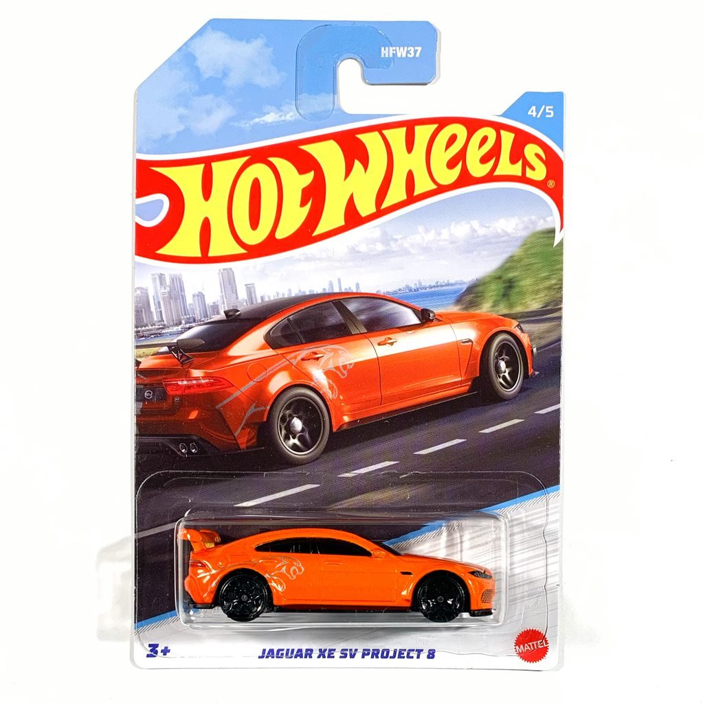 Hot Wheels-Hot Wheels JAGUAR XE SV PROJECT 8 LUXURY SEDAN LUXUS LIMOUSINE SERIES 2022 4/5 1:64 - spielwaren-bunjaku