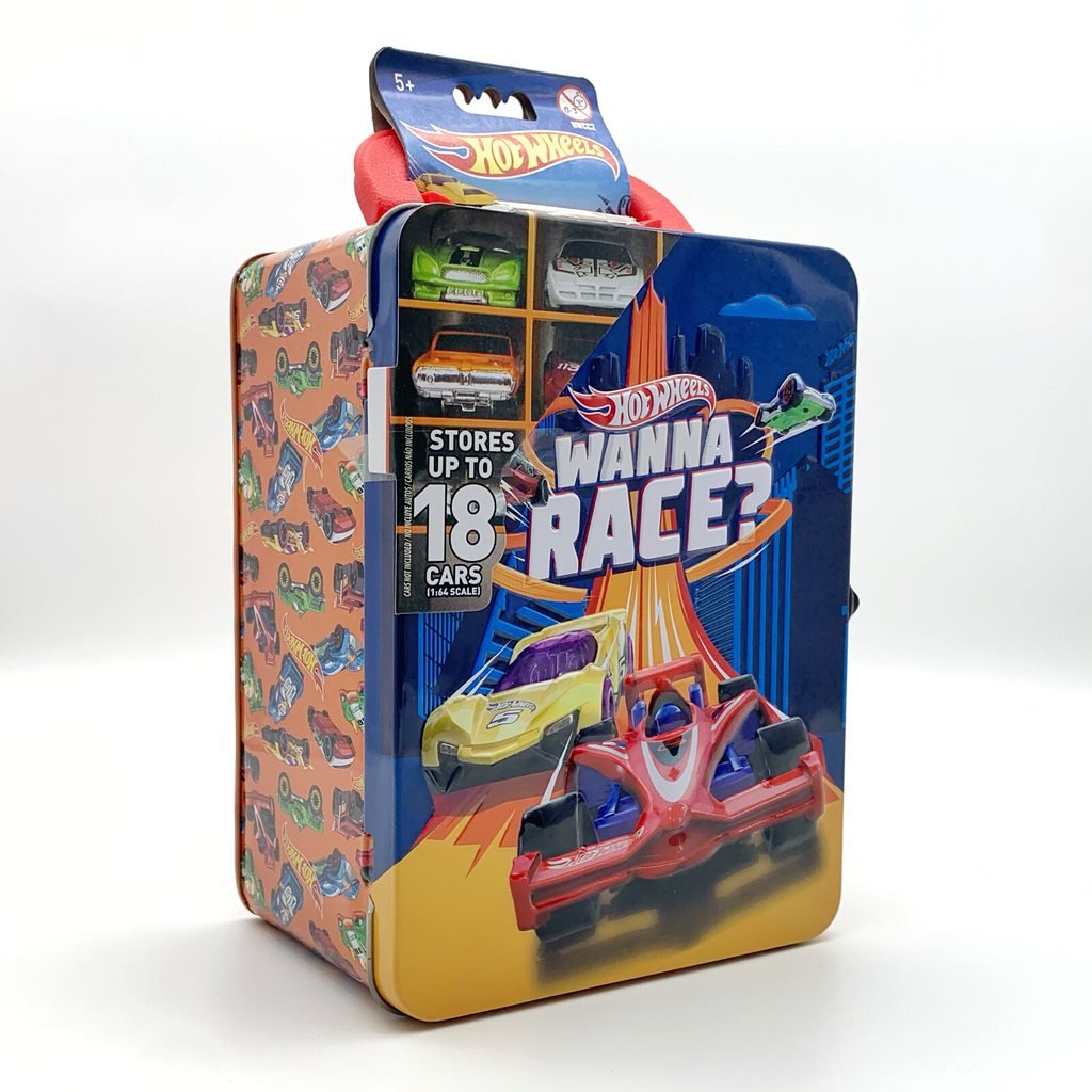 Hot Wheels-Hot Wheels Wanna Race Car Case Auto Transport Box Koffer Bis zu 18 1:64 Autos Kapazität - Spielwaren-Bunjaku