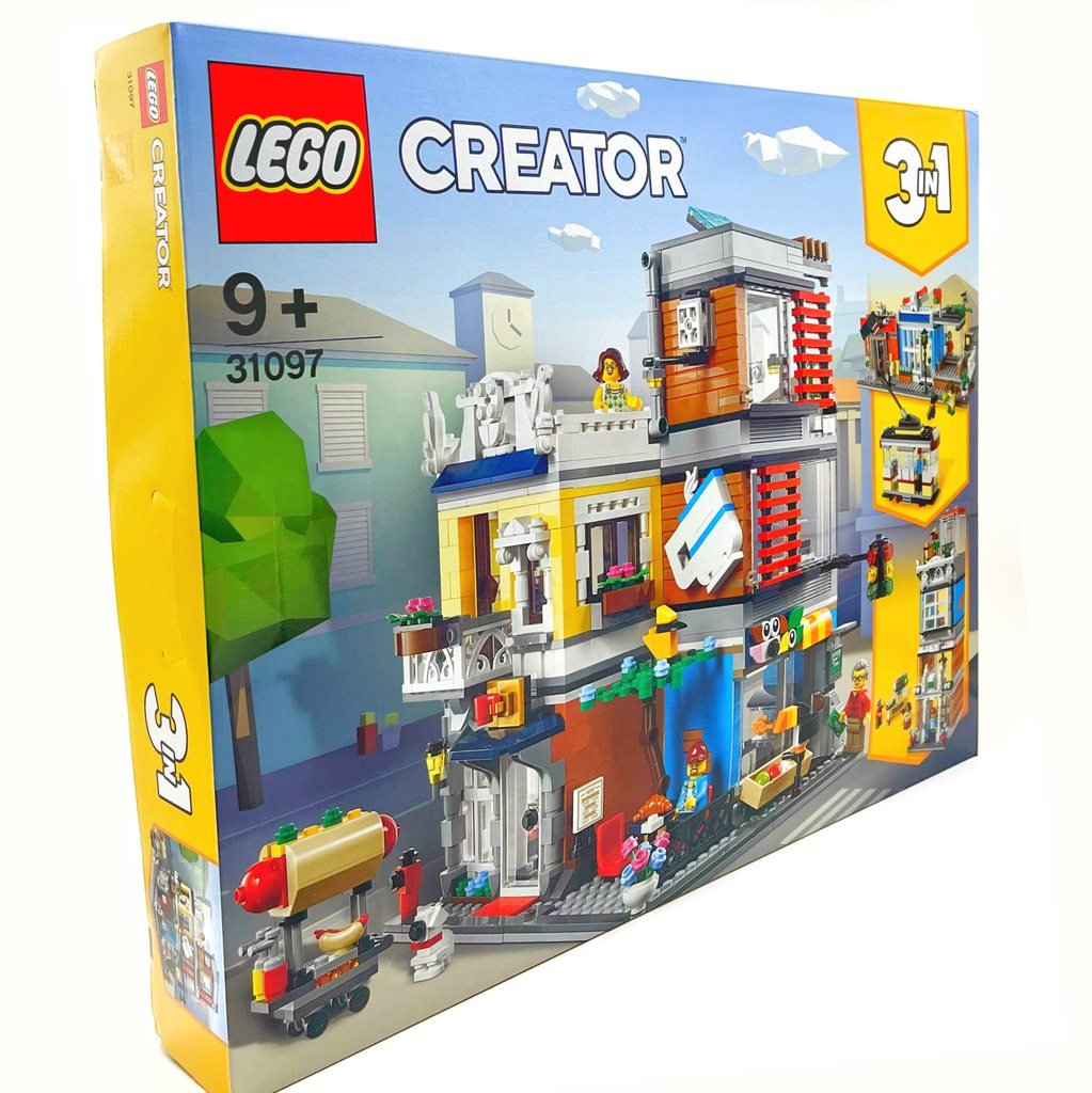 LEGO-LEGO Creator Stadthaus mit Zoohandlung &amp; Cafe Set 31097 - Spielwaren-Bunjaku